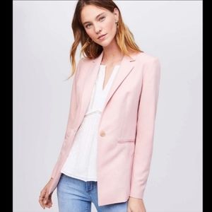 Loft Light Pink Linen Blend Blazer Sz 0